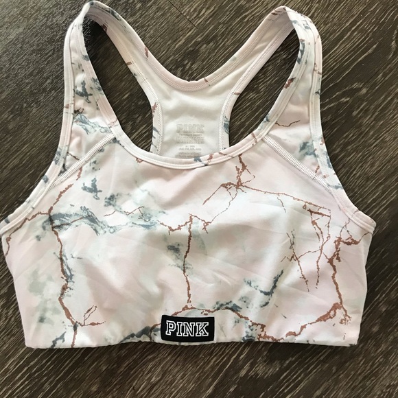 PINK Victoria's Secret Other - PINK Ultimate Marble Print Sports Bra